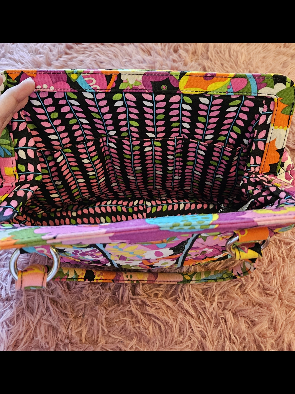 Retired✨️Vera Bradley "Va Va Bloom" Quilted Tote - Picture 8 of 13
